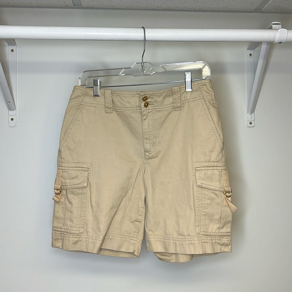 Lauren Ralph Lauren Khaki‎ Cargo Shorts- 4
